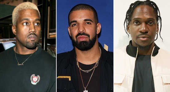 Kanye West réagit au clash entre Pusha T et Drake