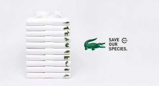 Pour les espèces en voie d'extinction, Lacoste change son logo